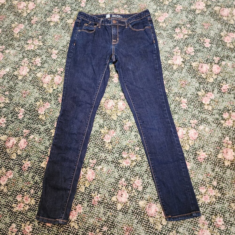 Mossimo Women's 6R Modern Skinny Premium Denim Dark Wash Jeans EUC #574